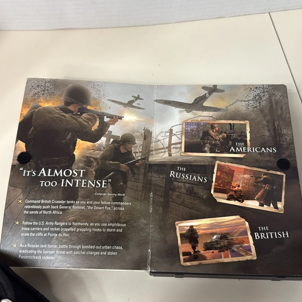 Call of Duty 2 PC Game Activision 6 Disks Instruction Manual Battles Missions